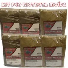 Ração Biotruta Moída + Ração P40 Moída para pesca Tilápia, Tambaqui, Pacu, Carpas. Kit Ração Moída Moiô Pegô.