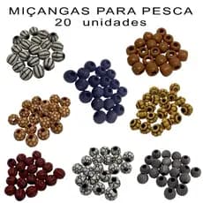 Miçangas para Pesca Kit com 20 Unidades – Miçanga para Anteninha, Pesca de Tamba, Tambacu e Superfície