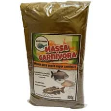 Massa Carnívora Para Pesqueiro e Rio – Isca Forte Para Peixes Carnívoros 800g | Moiô Pegô