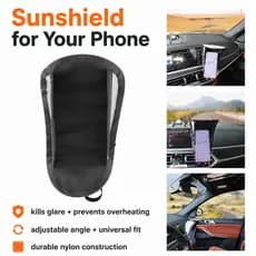 Capa De Proteção Solar Para Celular , Suporte Durável , Interior Automotivo , Acessórios De Alta Qualidade