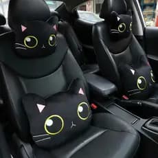 Bonito Gato Design Travesseiro De Encosto De Cabeça Do Carro Macio Viagem Pescoço Almofada Cinto De Segurança Almofadas