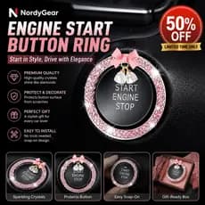 1 Pc Carro One Click Start Decoração Adesivo Diamante Incrustado Botão Interior Bling Strass De Ignição Autoadesivo Fáci