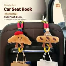 Ganchos De Encosto De Cabeça Para Assento De Carro , Desenho Animado , Bolsa Resistente , Suporte De Compras , 1 Peça ,