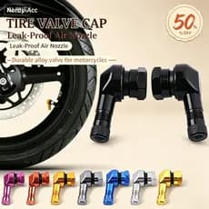 1/2 Pçs Válvula De Liga Alumínio Aro Da Motocicleta Ângulo 90 Graus Roda Pneu Tubeless Hastes Para Peças