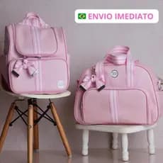 kit bolsa maternidade 2 peças para bebê menino/menina, kit mala com Mochila Maternidade 2 em 1