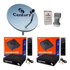 Kit Antena Parabólica Digital Century 60 cm completa
