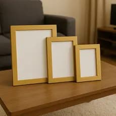 Kit Porta Retrato Elegante Dourado Prata Bronze Moldura Foto Decoração Rack Sala Quadro Chique Decorativo