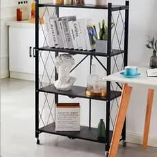 Estante Organizador Movel Com Rodas Pratico Decorativo Espaçoso Multiuso