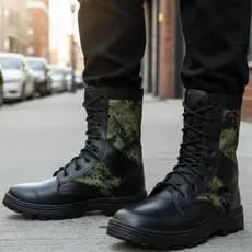 Bota Alta Masculina Moda Dia a Dia Pra Motoqueiros de Sucesso