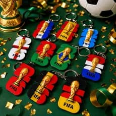 Chaveiro Taça Copa do Mundo 2026 ⚽🏆 | Modelo Exclusivo Colecionável FIFA | Presente Criativo para Torcedor