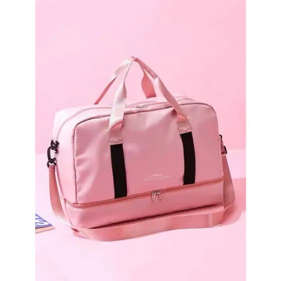 Juzia Bolsas Mala Duffel baú esportiva nylon resistente à água alça transversal ajustável porta tênis bolso impermeável