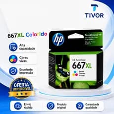 Cartucho 667xl Colorido Original E Lacrado Compativeis 2774 2874 1275 2374 2375 2376