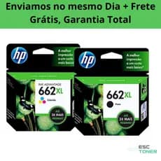 Kit Cartuchos 662xl Preto + Colorido Originais Compatível Com Impressoras  1015,1515, 2515, 2546,2646,1016,