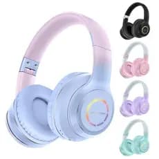 Fone de Ouvido Bluetooth com LED Headphone Sem Fio Com Microfone Super Bass SN01 Hmaston Original
