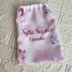 10 Mochilinhas Sacochilas Sacolinhas Personalizadas Jardim de Borboletas