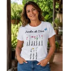Camiseta Jardim da Vovó Personalizada com Nome dos Netos | Presente para Avó