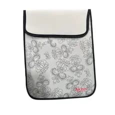 Capa para Notebook 13” Cinza com Estampa de Flores