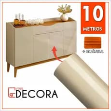 10 Metros X 60, 50 ou 30 cm Adesivo Bege Laca Leitoso White Off + Espatula Para Móveis Decoração Vidro
