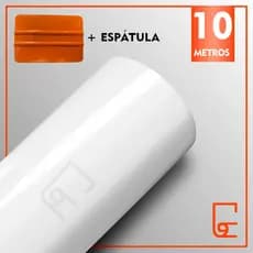 Adesivo Branco Brilho ou Fosco 70cm de Largura + Espátula Decoração Móveis Geladeira Fogão Quarto