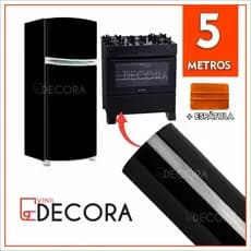 5 Metros Papéis de Parede Preto Black Piano Vinil Decoração + Espatula Para Aplicação Adesivo Preto Sala Cozinha Moveis