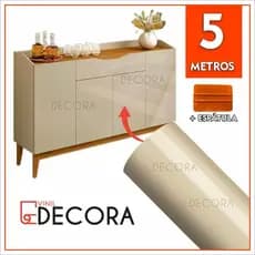 5 Metros Adesivo Laca Bege Leitoso White Off Para Móveis Decoração + Espátula para aplicação