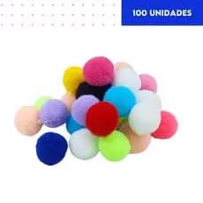 Pompom Mix 14mm - Com 100 Unidades - MGX