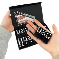 Domino De Osso Preto Profissional - Pedras Grandes - MGX