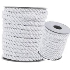 Cordão De São Francisco Branco 8mm - Com 10 Metros - MGX