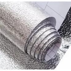 Rolo Metalizado Adesivo Forro A Prova Água Cozinha Balcão Gaveta Prateleira Auto Colante Impermeável Metálico 2mX40cm