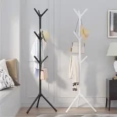 Cabideiro Mancebo com 9 Ganchos Preto – Design Moderno, Resistente e Ideal para Casa ou Escritório