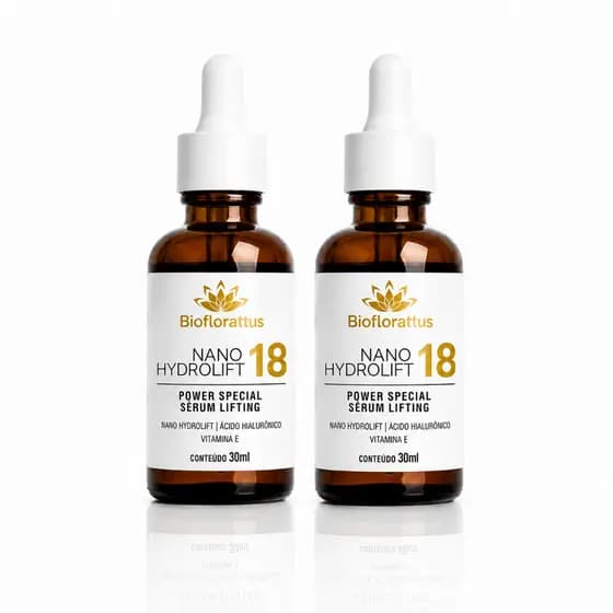 Kit 2 Sérum Facial Efeito Cinderela Lifting Instantâneo Anti Rugas e com Ácido Hialurônico