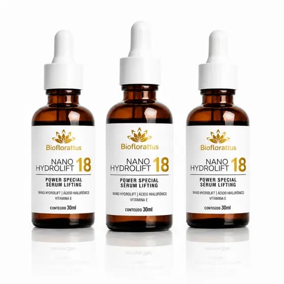 Kit 3 Sérum Facial Efeito Cinderela Lifting Instantâneo Anti Rugas e com Ácido Hialurônico