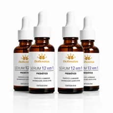 kit 4 Sérum Facial Advanced Complex | 12 Ativos Inteligentes para a Pele | Bioflorattus