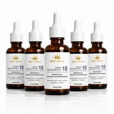 Kit 5 Sérum Facial Resveratrol e Niacinamida Rejuvenescedor Facial Anti-Idade Bioflorattus