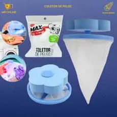 Coletor de Pelos e Fiapos Máquina de Lavar Flutuante Reutilizável Saco de Filtro Coleta Cabelos Fios