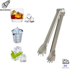 Pegador de Gelo Aço Inox Fruta Frios Alimentos Original Premium 18,5cm Cozinha