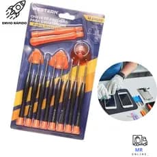 Chave De Precisão Para Reparo Celulares Notebook Tablet Kit 13 peças Western