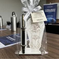Lembrancinha Brindes Para Clientes Porta Caneta Escritório Porta Caneta MDF Frase Motivacional | Presente Formatura e Br