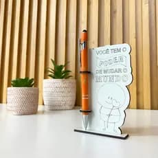 Lembrancinha Porta Caneta Mimo Volta As Aulas Lembrancinha Professor Clientes Brinde Para Empresa Porta Caneta Mdf