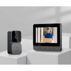 campainha com câmera de vídeo HD sem fio acesso wi-fi a visores ou celular