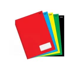 KIT 5 CADERNO BROCHURÃO CAPA DURA GRANDE 96 FOLHAS