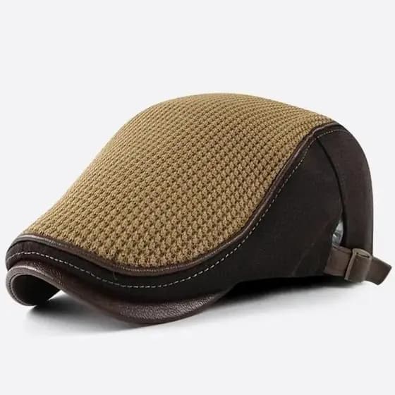 Boné Ivy Masculino para Outono e Inverno 2024, Boné Quente com Aba Reta, Boné Newsboy Masculino, Boina de Tricô Feminina
