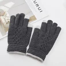 Kit Luva Térmica Touch celular Screen Masculina grosso para frio。