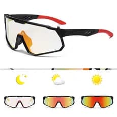 Óculos de Ciclismo Fotochromáticos para Homens, Óculos de Sol para Bicicleta de Montanha para Mulheres, Óculos Esportivo