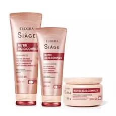 Eudora Siáge Kit Nutri Acid.Complex : Shampoo + Condicionador + Máscara Concentrada