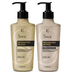 Kit Siàge Reconstrói Fios Shampoo 400ml+ Condicionador 400ml