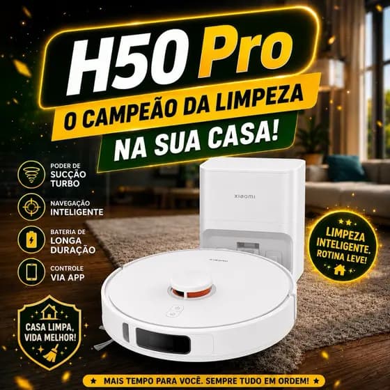 Robô Aspirador Vaccum H50 Pro | Lançamento 2026 Speed Shop
