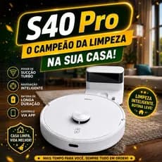 Robô Aspirador S40 Pro | Lançamento 2026 | 15.000pa Original e Lacrado