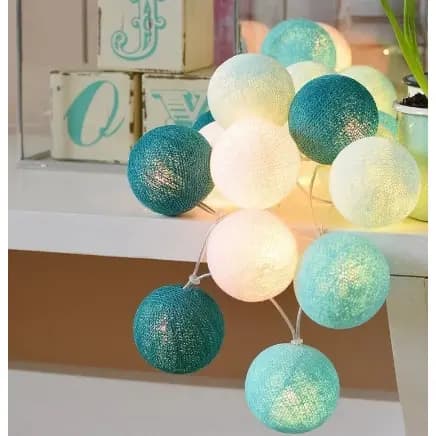 Varal De Led Cordão Luminoso Decorativo Luminária 2metros 10 Flamingo/ Sorvete / Bolas
