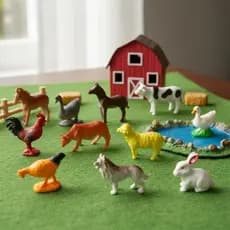 Animais da Fazenda Dinossauros Animais Marinho Brinquedo Maquete Animais Dutoys